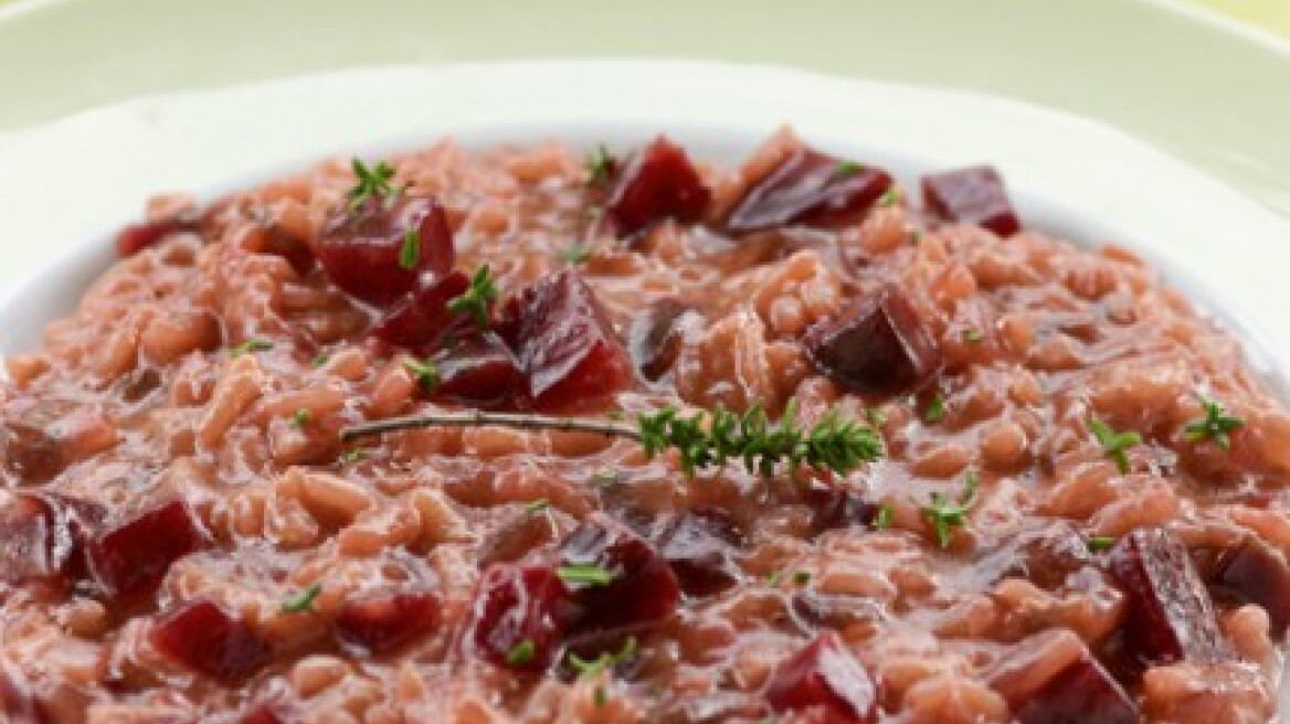 Ριζότο με παντζάρια