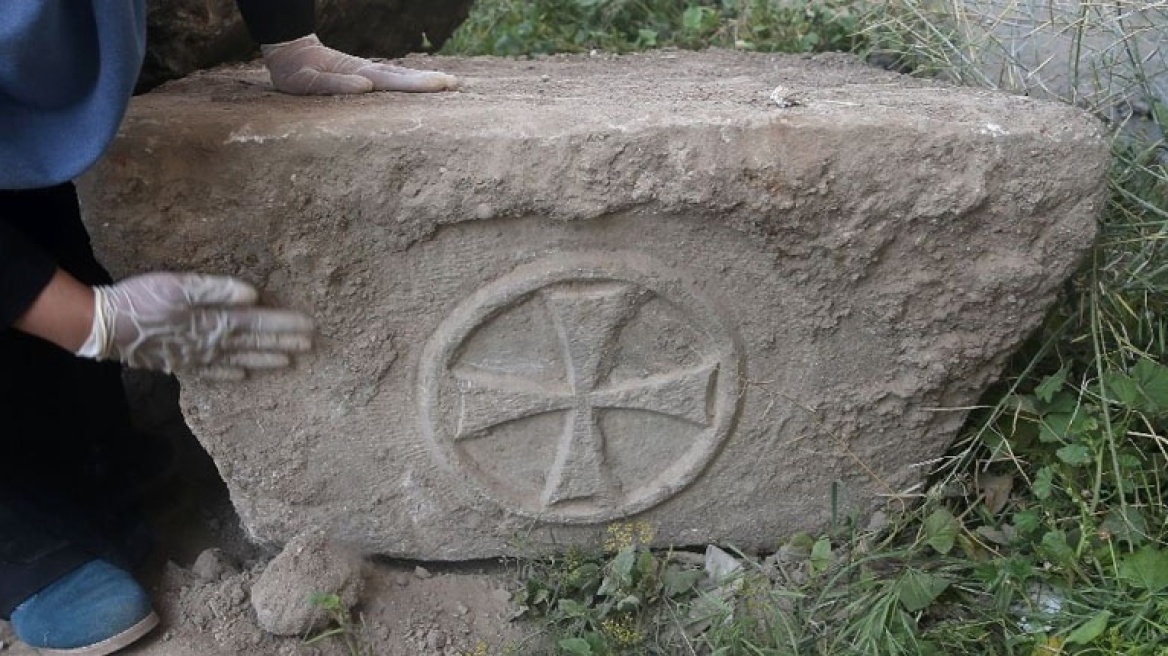Workers find remnants from Byzantine church in Gaza