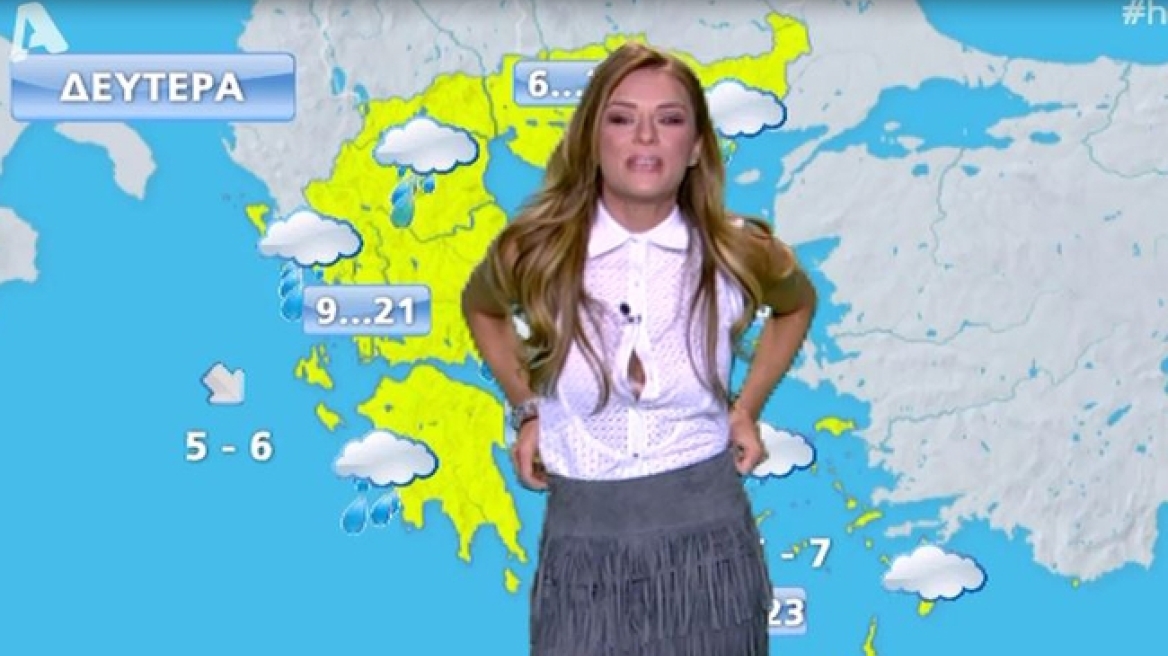 Ελένη Τσολάκη: Άνοιξε το πουκάμισο της στον «αέρα» της εκπομπής