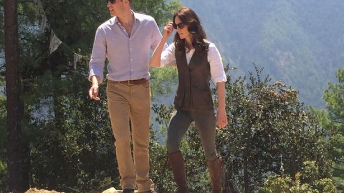 Prince William and Kate Middleton visit spectacular Buddhist monastery