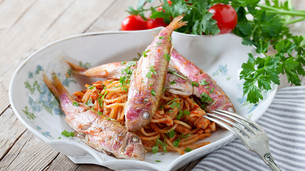 Σπαγγέτι με μπαρμπουνάκια