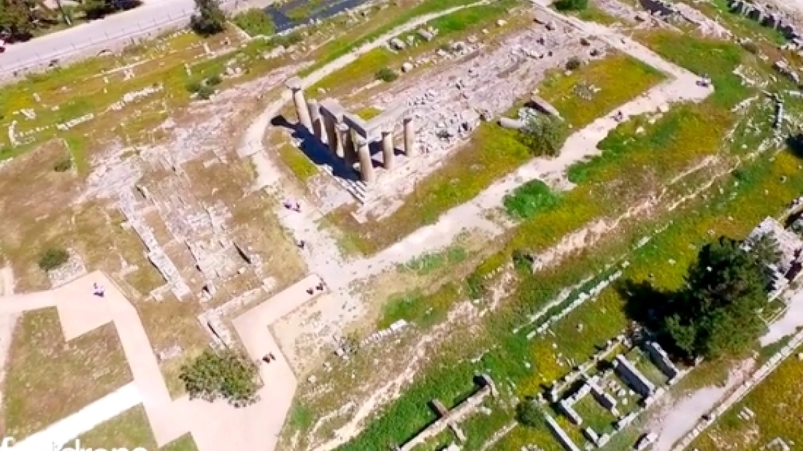 Η αρχαία Κόρινθος από ψηλά