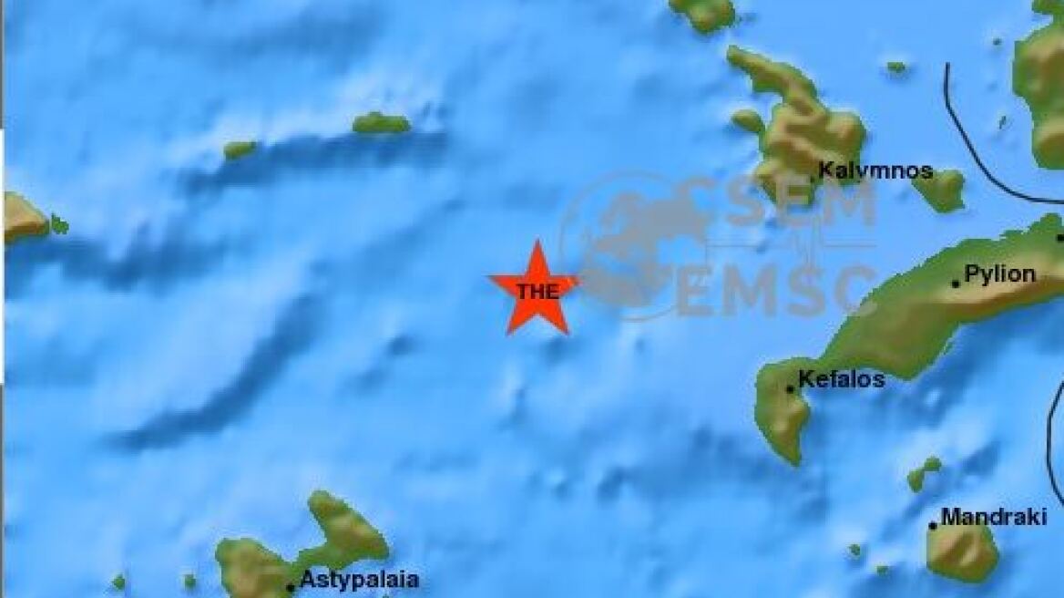 Σεισμός 4 Ρίχτερ δυτικά της Κω