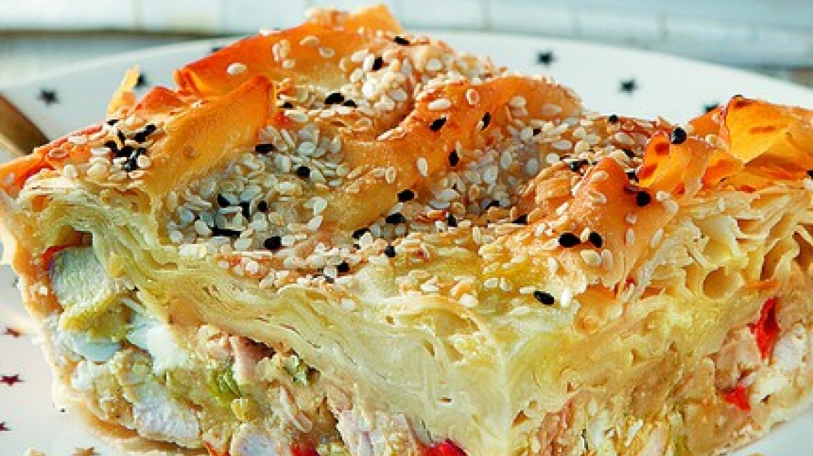 Κοτόπιτα µε τραχανά