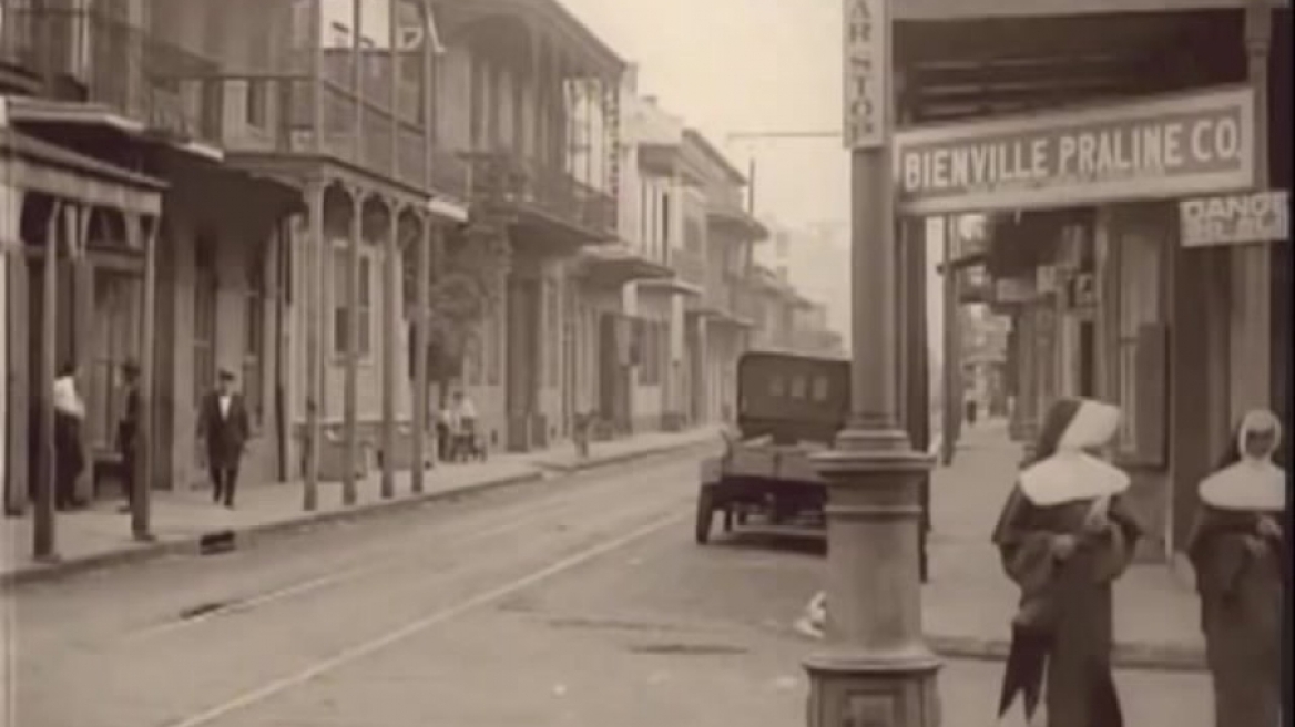Σπάνιο βίντεο από τους δρόμους της Νέας Ορλεάνης του 1920