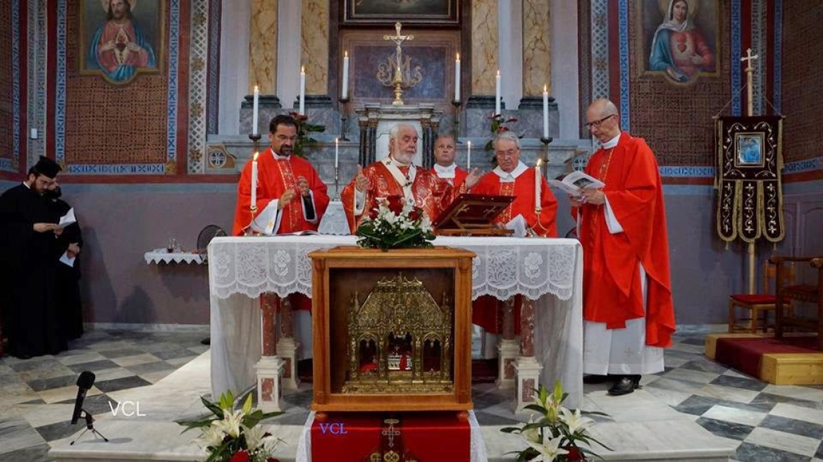 Couples from around the world to get married at Catholic Church of Mytilene