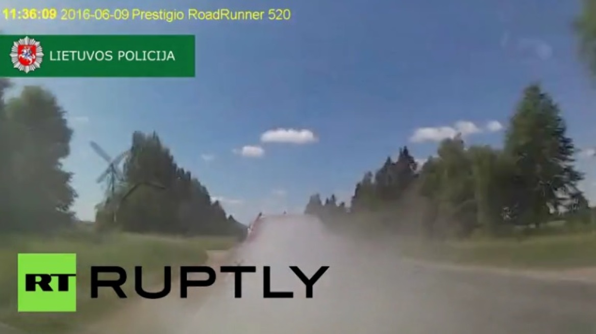Βίντεο: Καταδίωξη αλά Τζέιμς Μποντ στη Λιθουανία