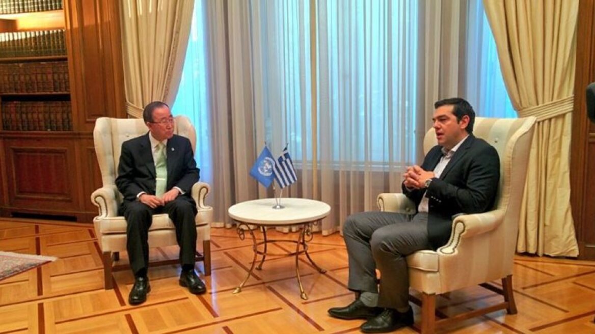Ban Ki-moon to Tsipras: Sustainability to be achieved through reforms