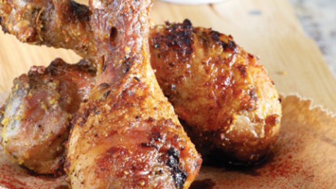 Κοπανάκια κοτόπουλου με σως βασιλικού