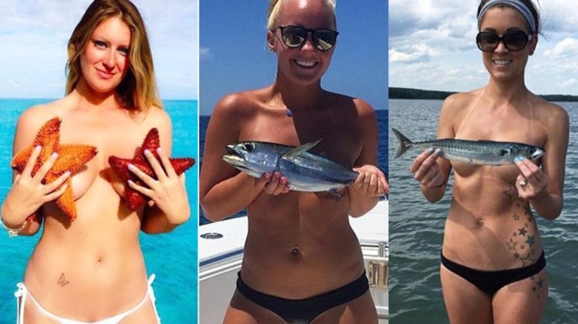 ‘Fishbra’ topless craze goes viral over internet