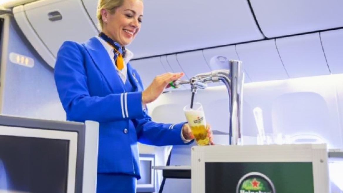 KLM: Παγωμένη βαρελίσια μπύρα στα 35.000 πόδια!
