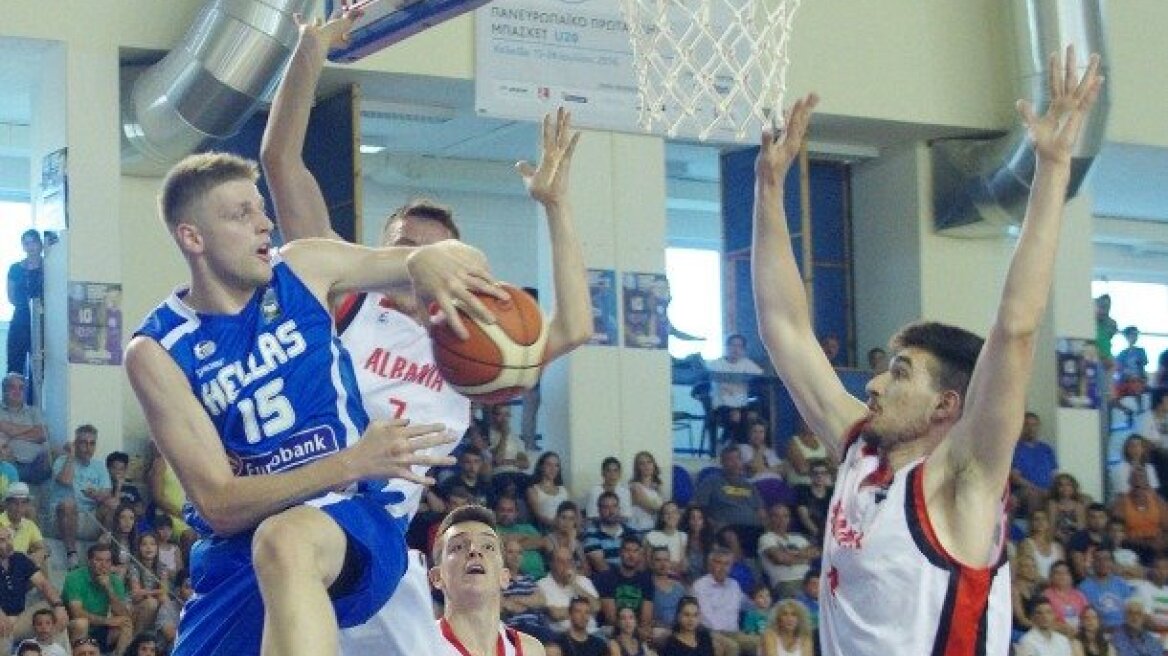 Eurobasket U20: Η Εθνική Νέων συνέτριψε την Αλβανία με 97-35!