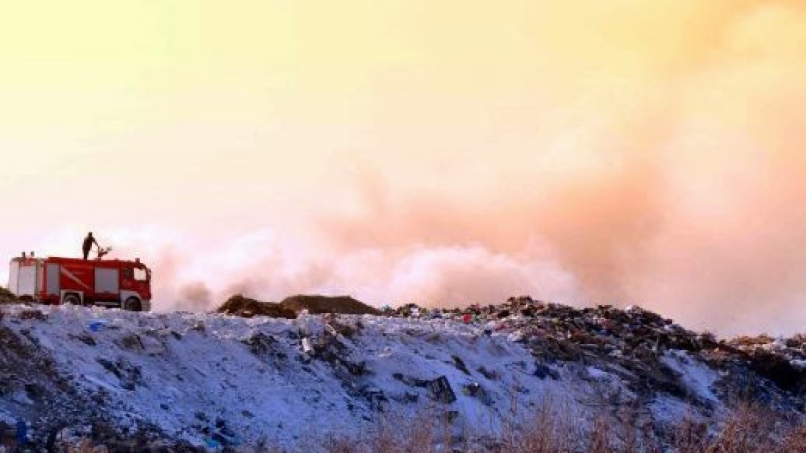 Πυρκαγιά στο ΧΥΤΑ Φυλής
