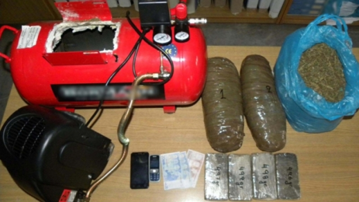 Το κομπρεσέρ αέρος ήταν γεμάτο ναρκωτικά