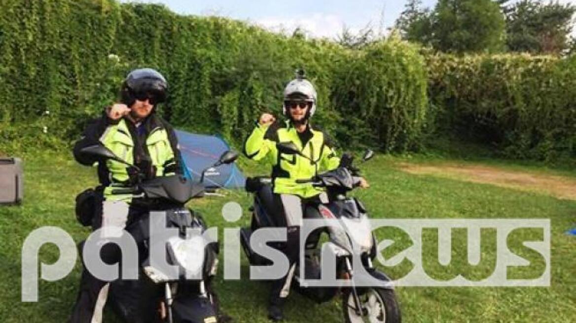 Με σκούτερ από το Λουξεμβούργο στα Λεχαινά!