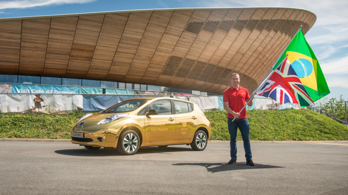 Ένα χρυσό Nissan Leaf για όσους πάρουν χρυσό στο Ρίο!