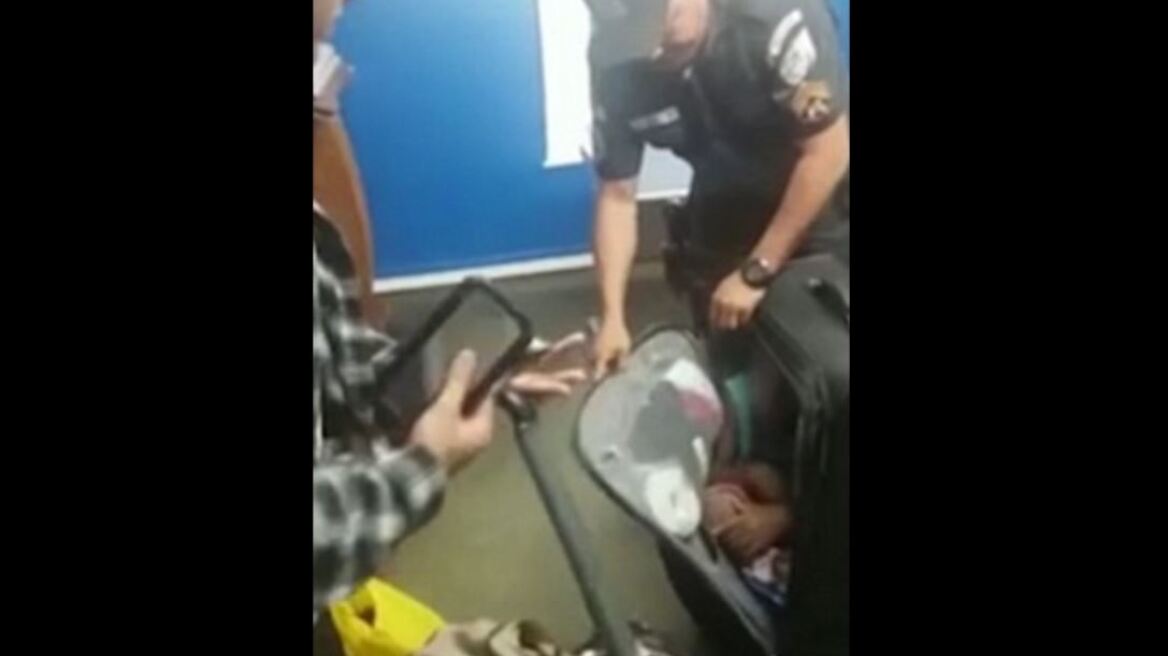 Βίντεο: Γυναίκα έκρυψε 11χρονο παιδί σε... βαλίτσα!