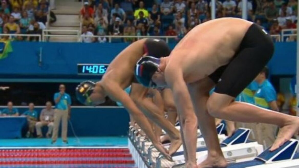 Ακυρώθηκε, έκλαψε, ξανακολύμπησε! (vid)