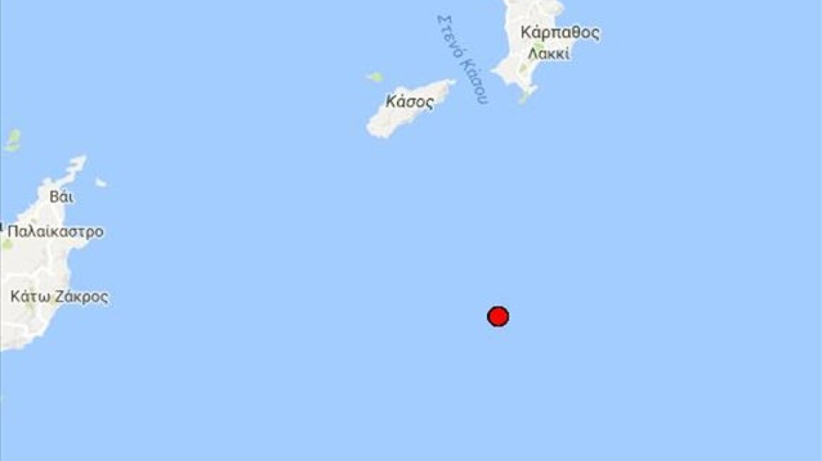Σεισμός 3,9 Ρίχτερ στην Κάσο