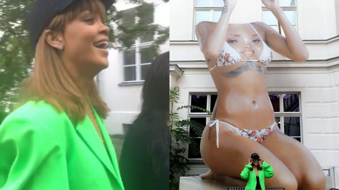 Και άγαλμα στο Βερολίνο έγινε η Rihanna - Είναι τεράστιο και ακέφαλο!