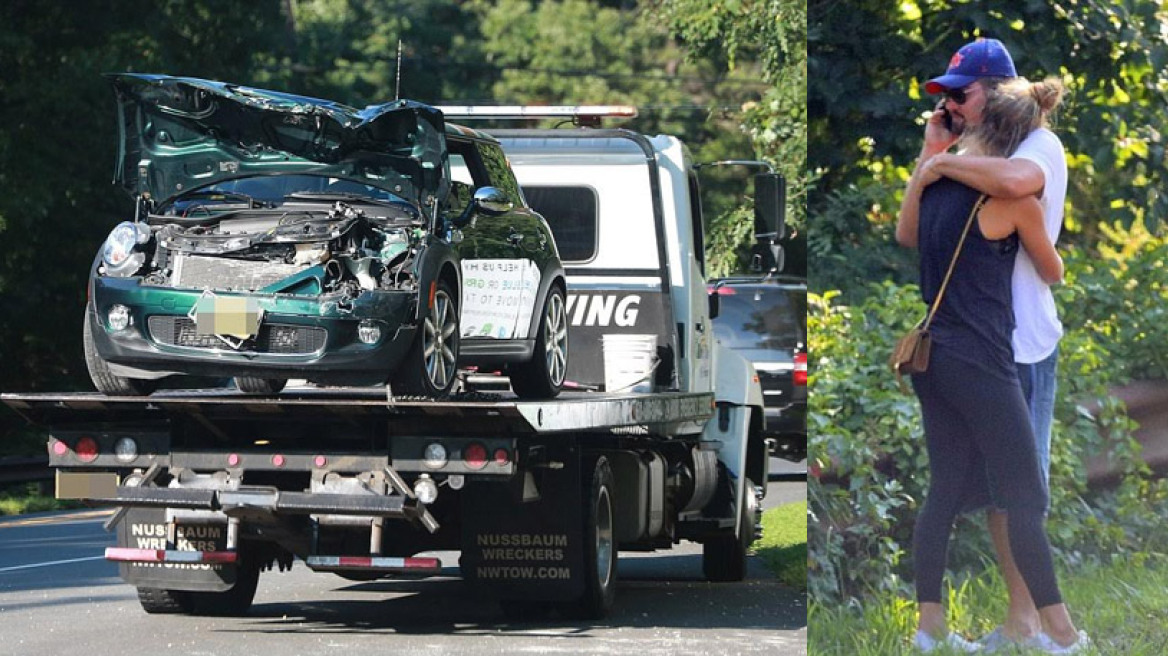 Φωτογραφίες και βίντεο από το τροχαίο του Leonardo DiCaprio με τη Nina Agdal 