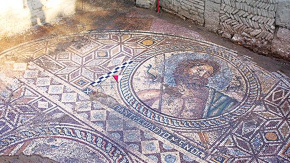 Amazing mosaic of Poseidon found in Turkey