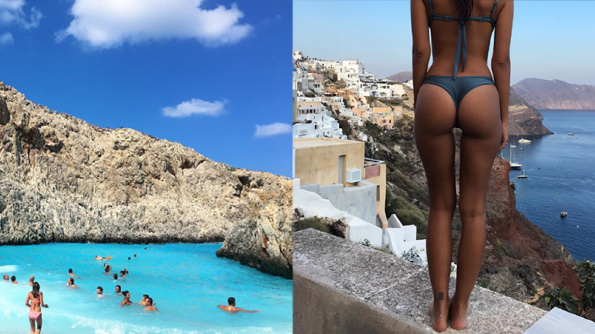Από τη Σαντορίνη στα Χανιά η Emily Ratajkowski