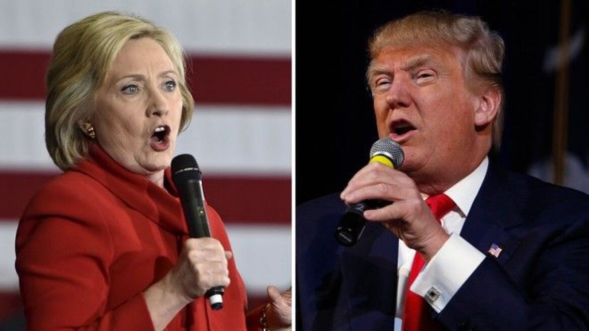 ΗΠΑ: Οριακό προβάδισμα Τραμπ έναντι της Κλίντον