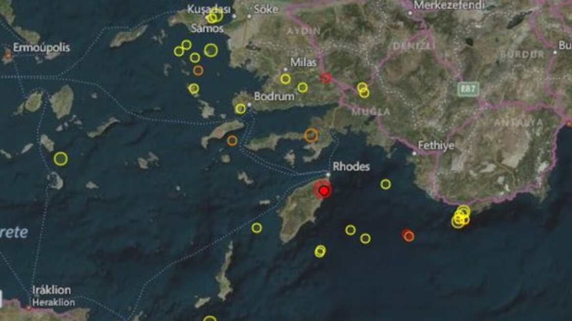 4.2 magnitude earthquake shakes Rhodes