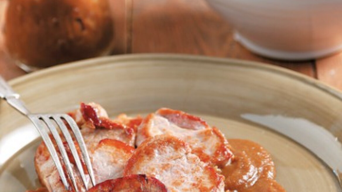 Ψαρονέφρι με σάλτσα μήλου