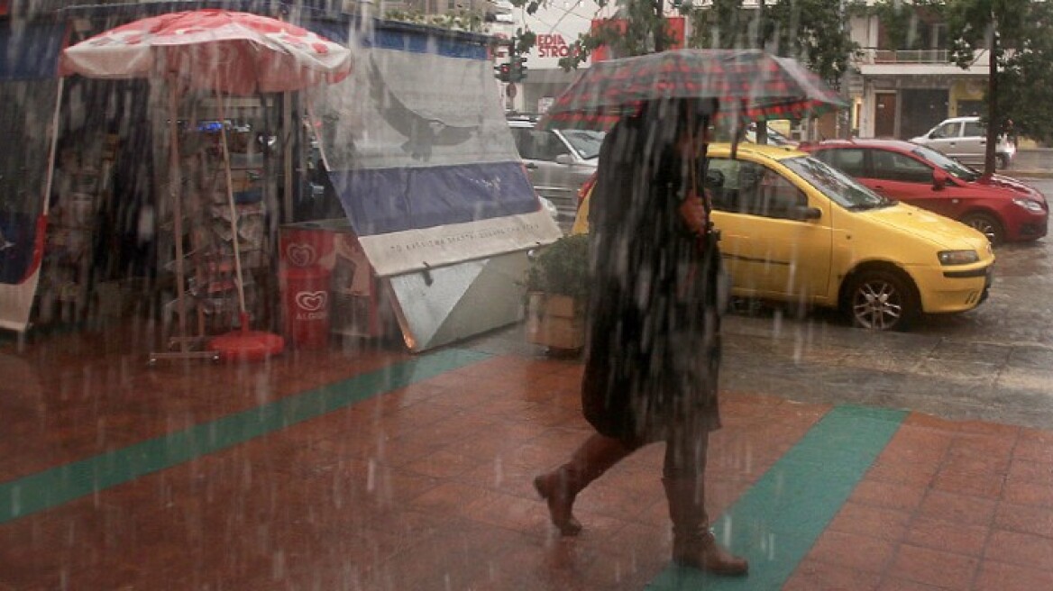 Έκτακτο δελτίο επιδείνωσης του καιρού: 72 ώρες με βροχές, καταιγίδες, κρύο και χαλάζι