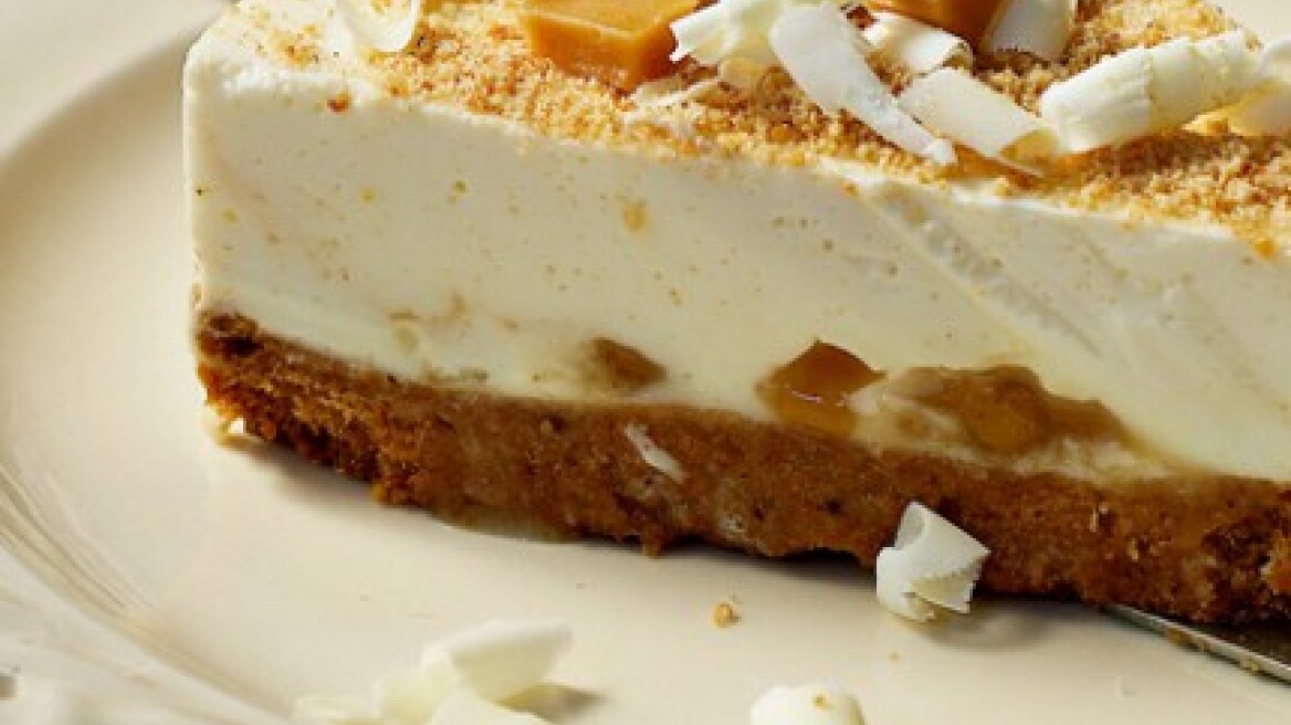 Τούρτα cheesecake καραμέλα