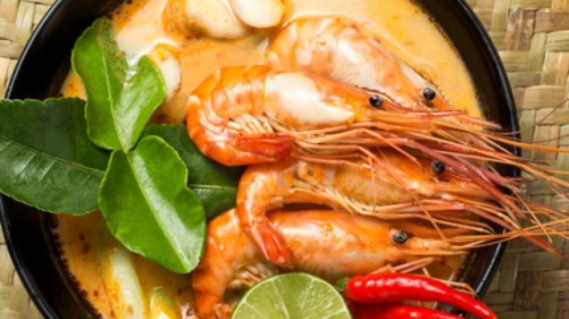 Ταϊλανδέζικη γαριδόσουπα tom yam