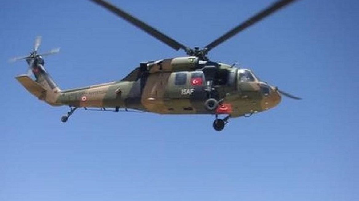 Τουρκικό ελικόπτερο πάνω από την νήσο Παναγιά 