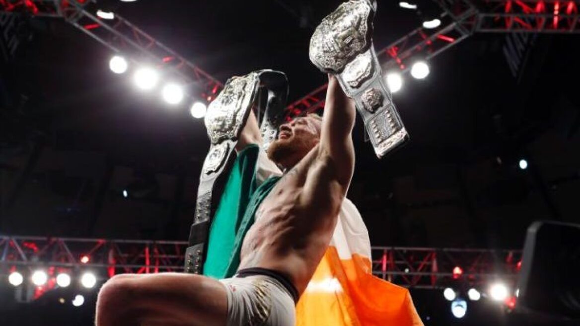 Conor McGregor makes history with 2nd MMA title in NYC (videos-photos)
