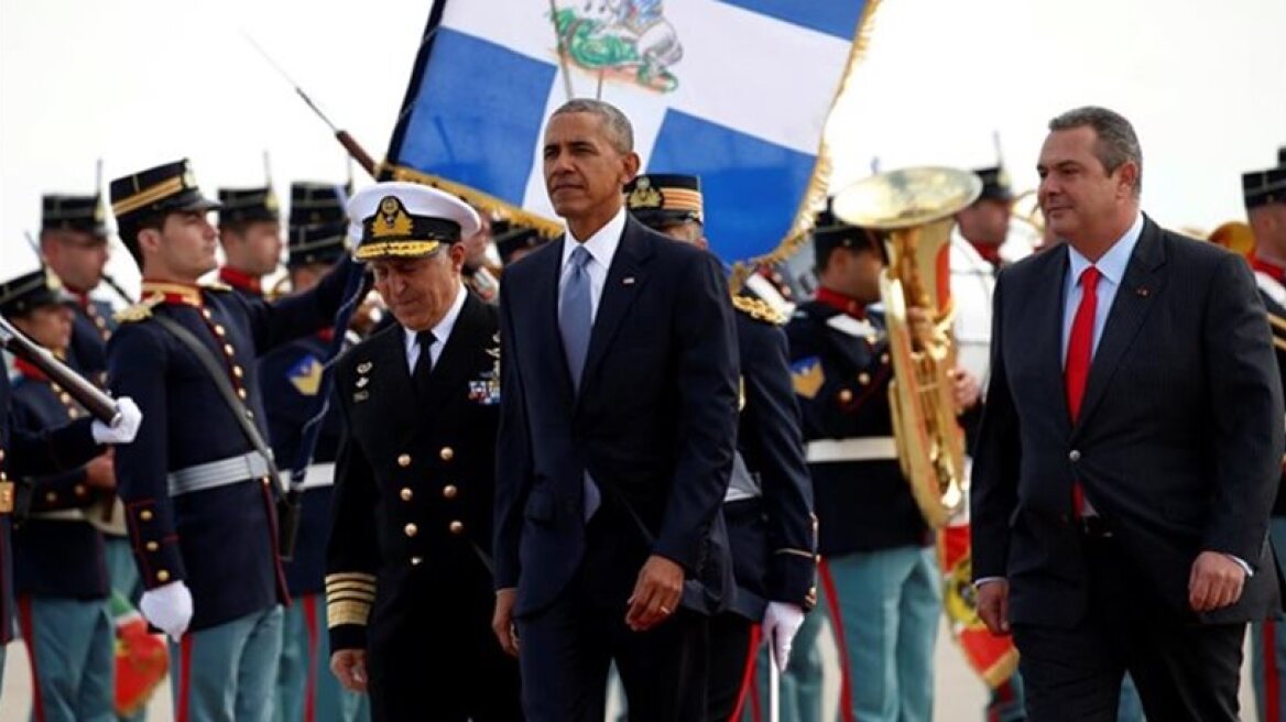 Greek Defence Minister Kammenos: Obama happy to be in Greece