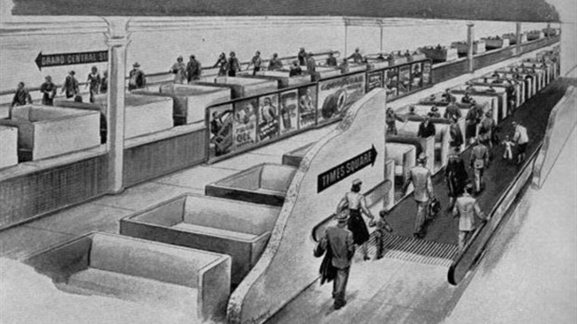 Sci-fi moving sidewalks to make commuting faster!