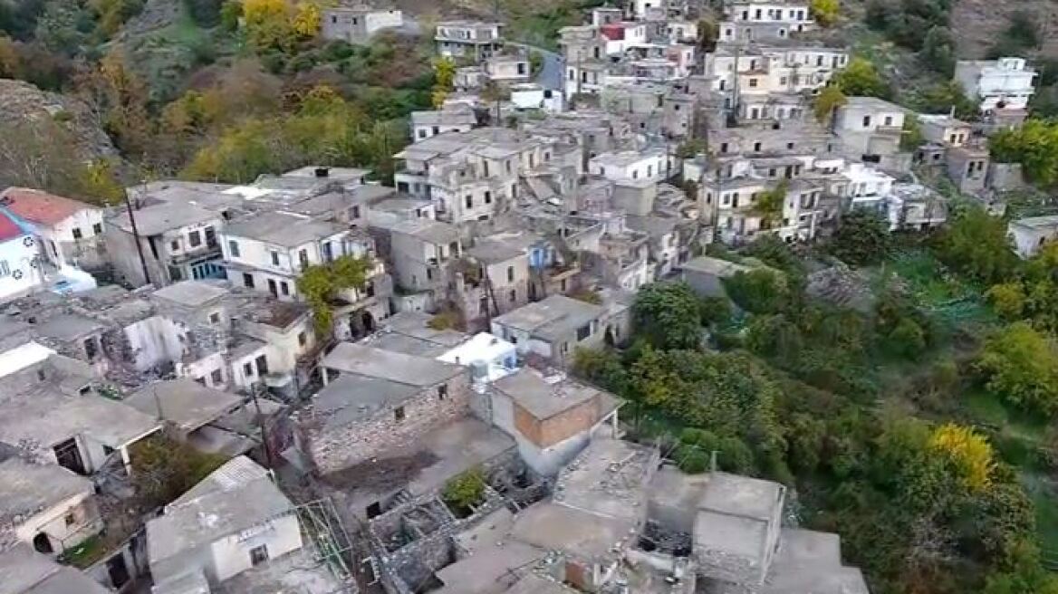 Καλάμι: Tο χωριό – φάντασμα της Κρήτης σε video που κόβει την ανάσα