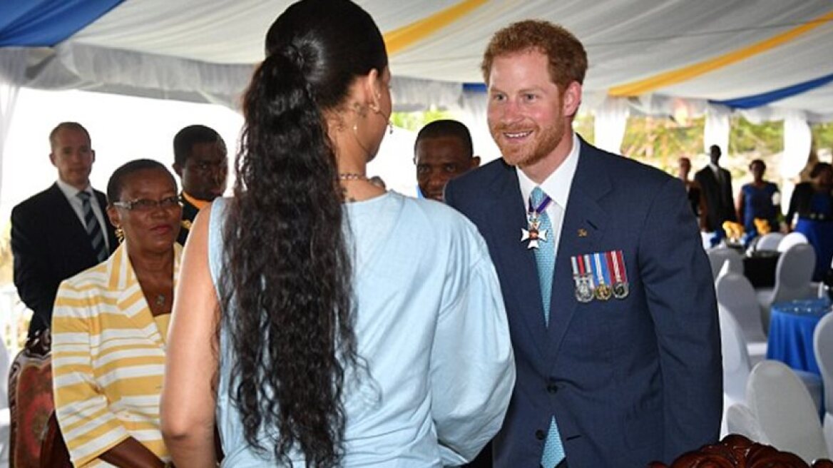 Prince Harry meets Rianna (photos-video)