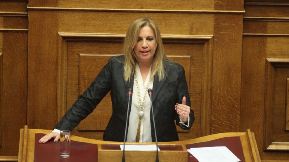 Γεννηματά: Αριστερός μόνο στις κηδείες ο Τσίπρας 