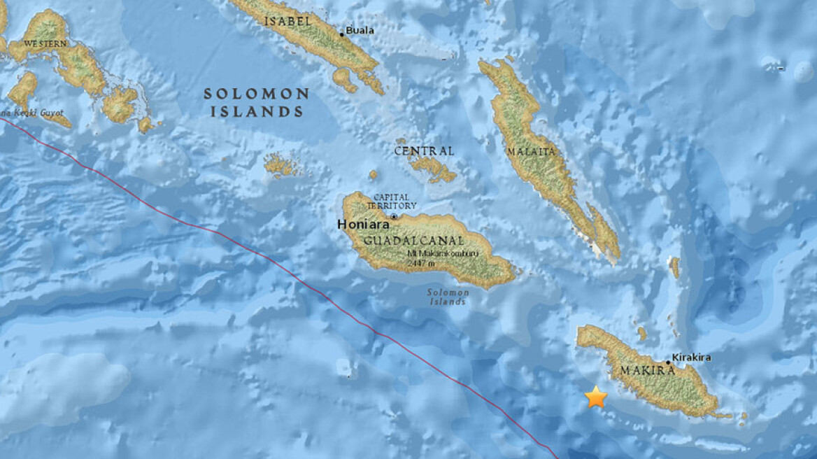 Σεισμός 7,7 Ρίχτερ στα νησιά Σολομώντα - Προειδοποίηση για τσουνάμι στον Ειρηνικό