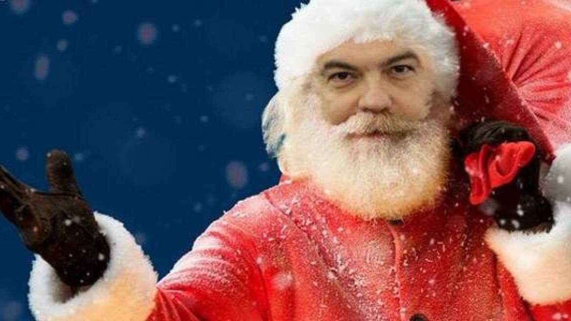 Η ΟΝΝΕΔ έντυσε τον Τσίπρα... Άη Βασίλη 