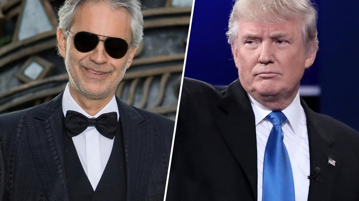 Ο Ντόναλντ Τραμπ «έφαγε πόρτα» από τον Αντρέα Μποτσέλι