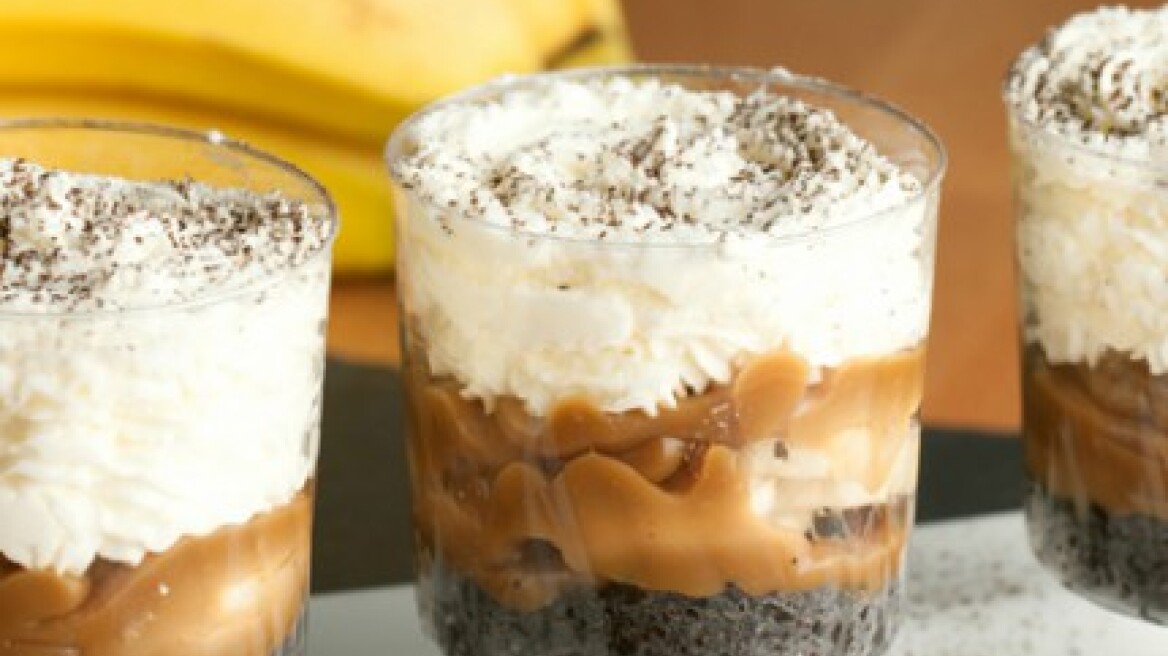Banoffee στο ποτήρι