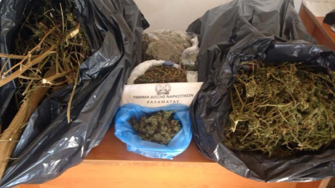 Μεσσηνία: Έκρυβε 3,5 κιλά χασίς σε σπίτι και αποθήκη
