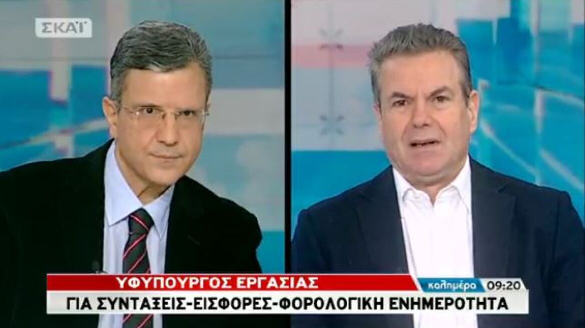 Πετρόπουλος: Πότε ο εργαζόμενος με «μπλοκάκι» θα πληρώνει το 20% του εισοδήματός του