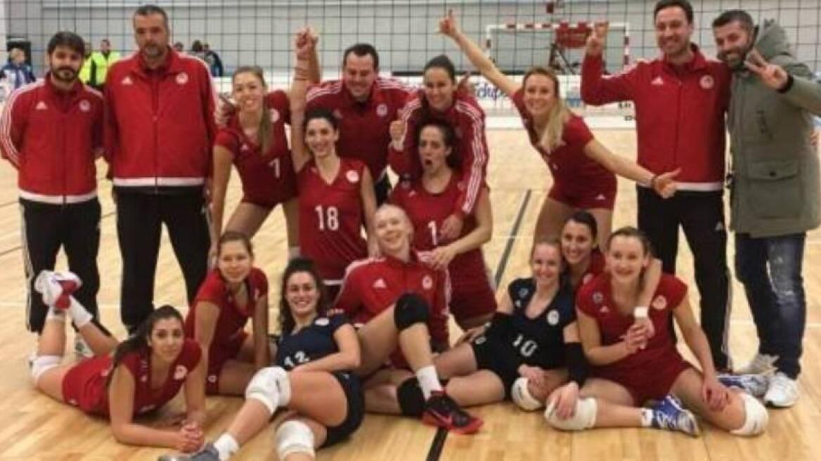 Βόλεϊ: Ερυθρόλευκο πάρτι και πανηγυρική πρόκριση στο Βουκουρέστι