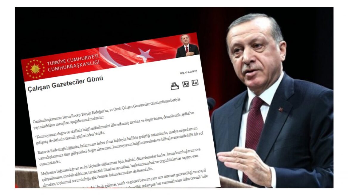 Erdogan honors Working Journalists’ Day!