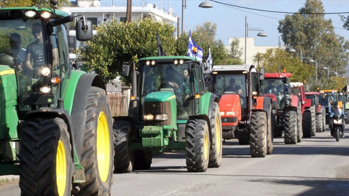 Greek farmers rev up engines to block highways across country