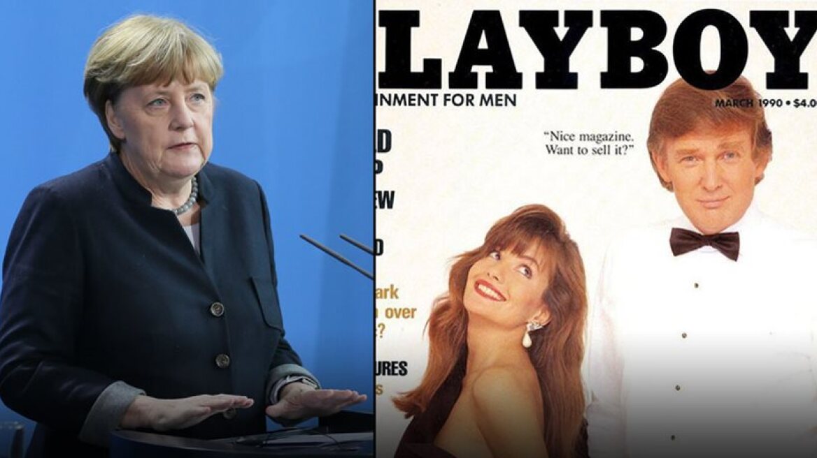 Angela Merkel reading Playboy to better understand Donald Trump! (video)